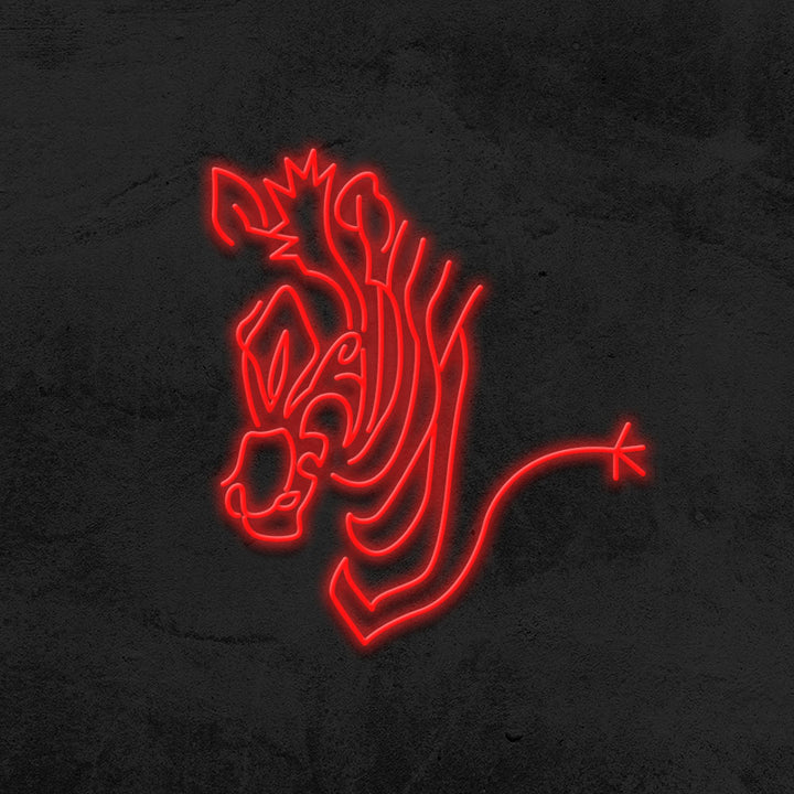 zebra neon sign led home decor mk neon