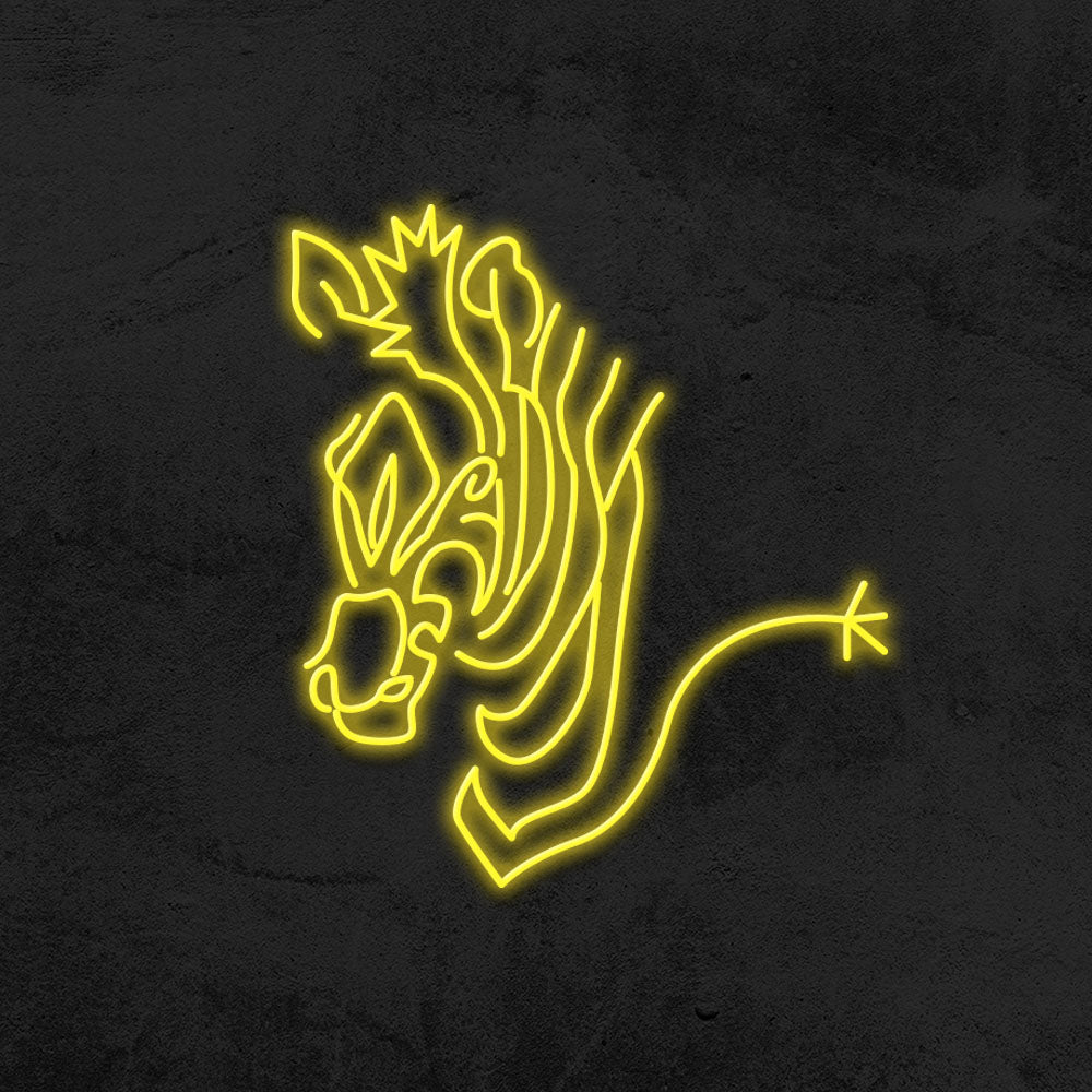 zebra neon sign led home decor mk neon