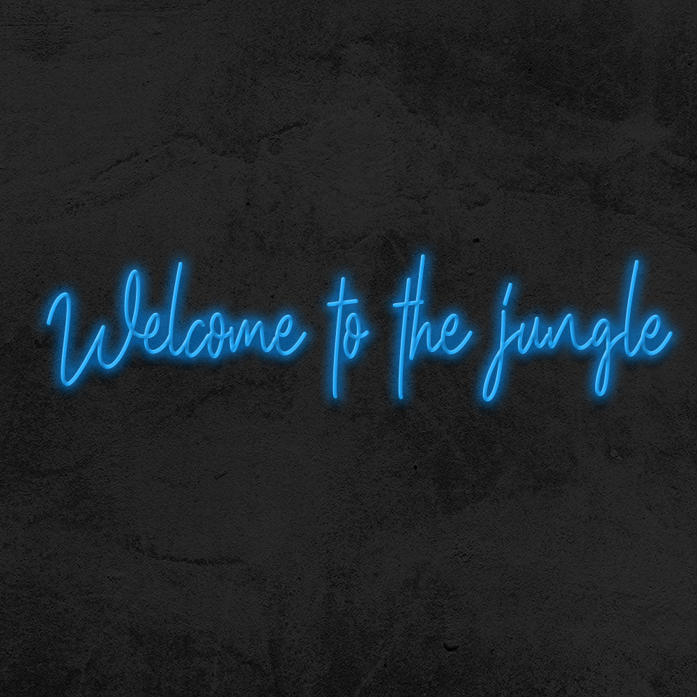 welcome to the jungle neon sign led mk neon