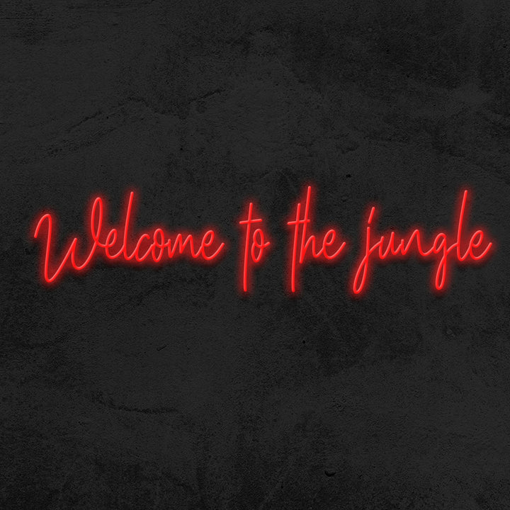 welcome to the jungle neon sign led mk neon