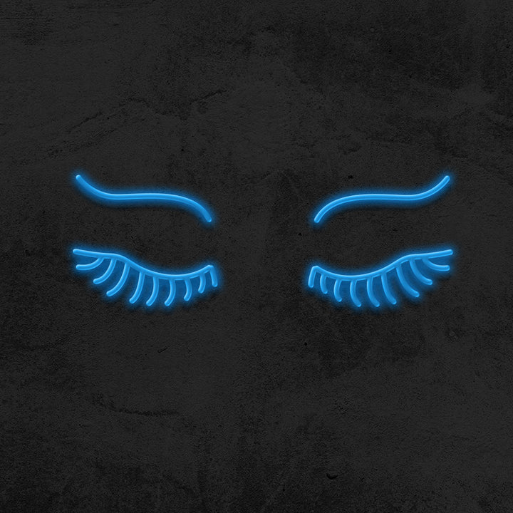 eyes with lashes neon sign led mk neon