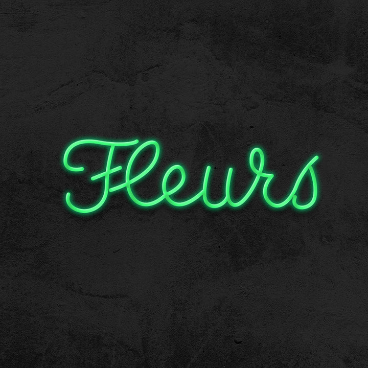 fleurs neon sign led flower shop mk neon