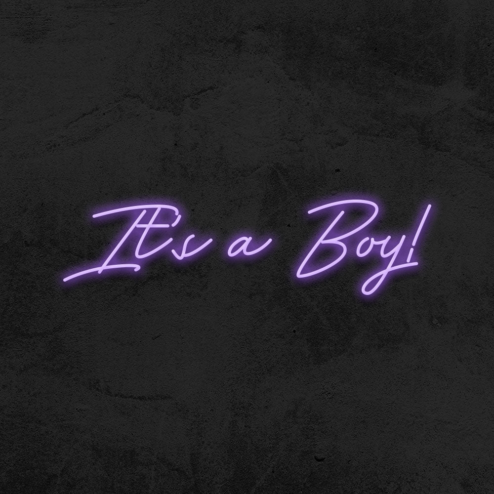 it's a boy neon sign led baby shower