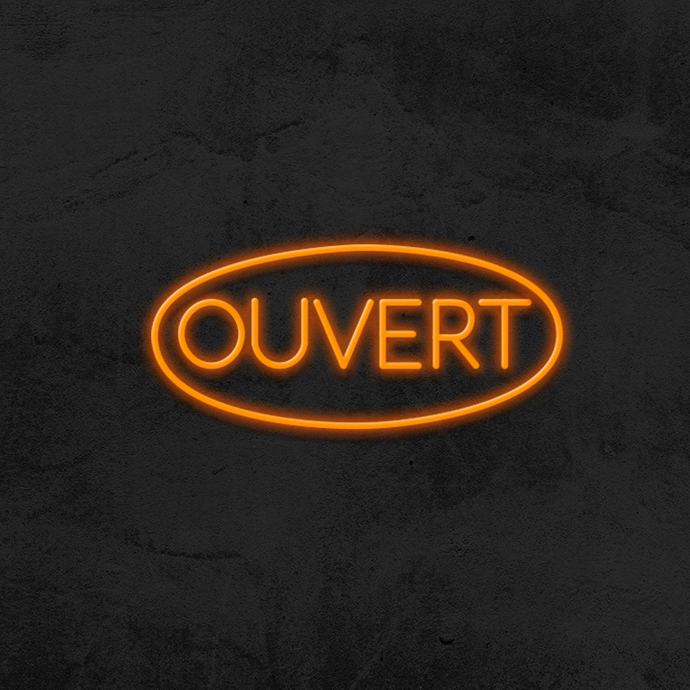 ouvert neon sign led restaurant mk neon