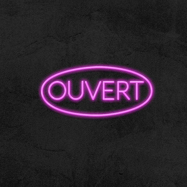 ouvert neon sign led restaurant mk neon