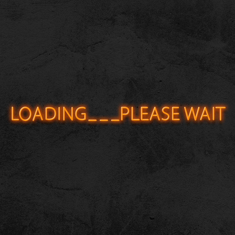 Loading please wait neon sign led mk neon