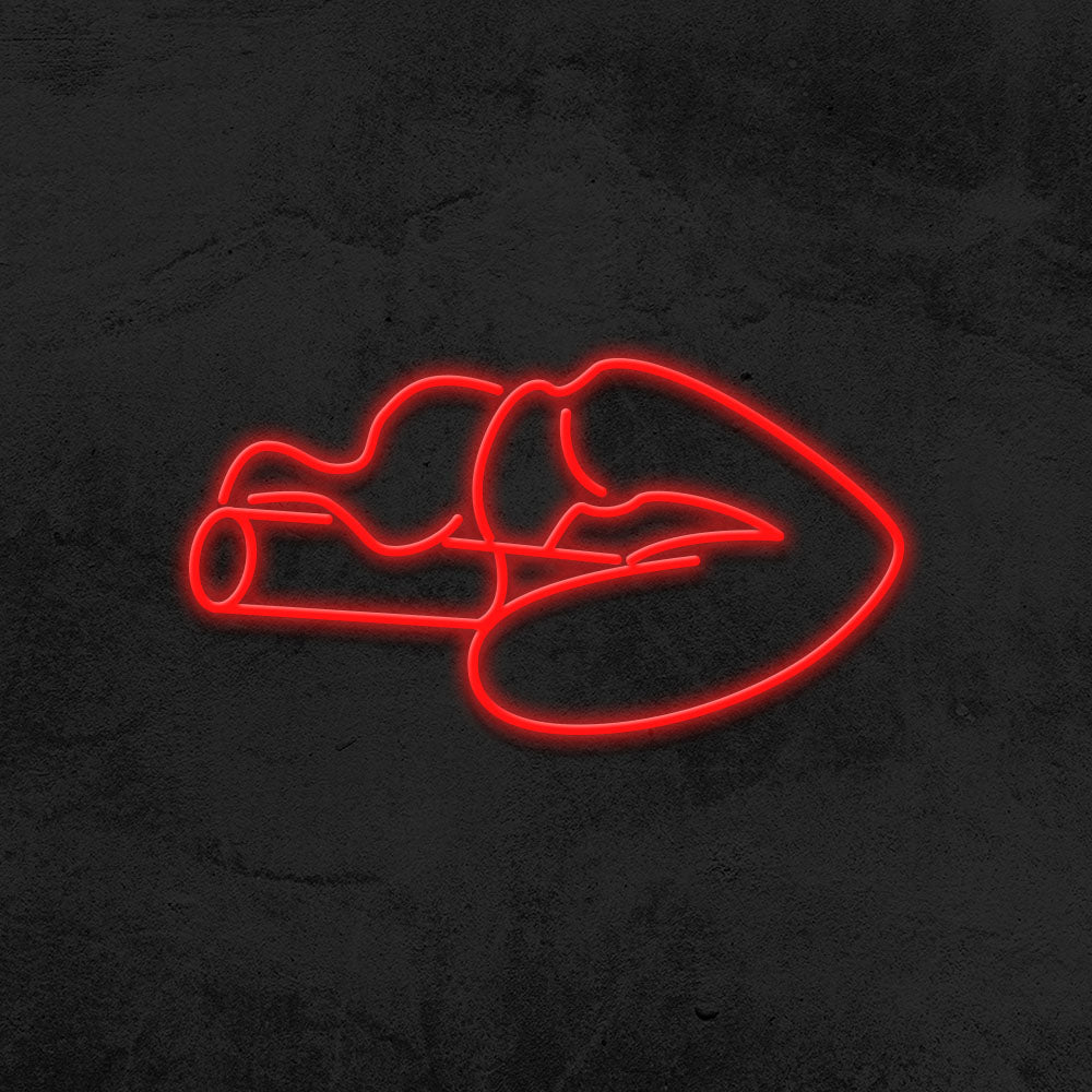 smoking lips neon sign led home decor mk neon