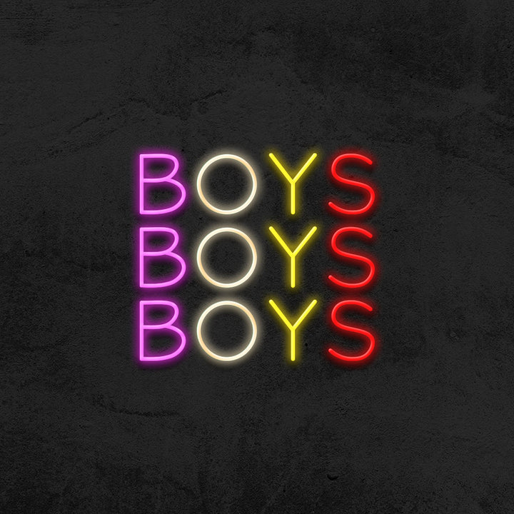 Boys boys boys neon sign led home decor mk neon