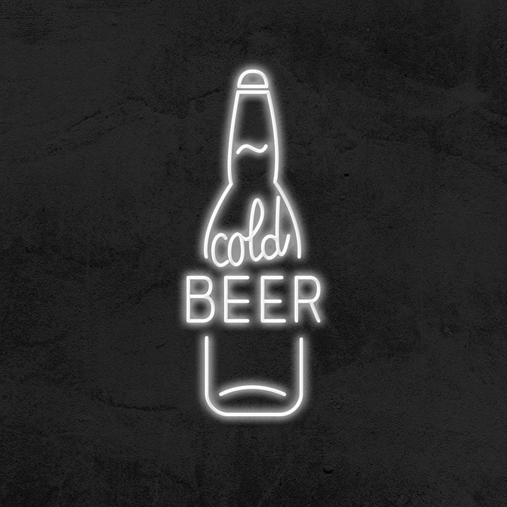 cold beer neon sign led mancave mk neon