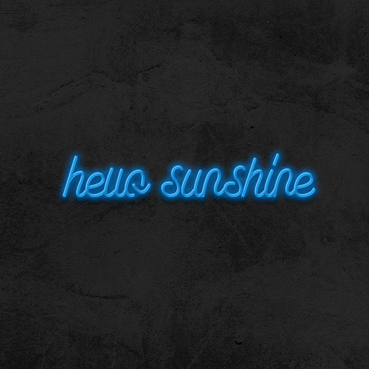 hello sunshine neon sign led bedroom mk neon