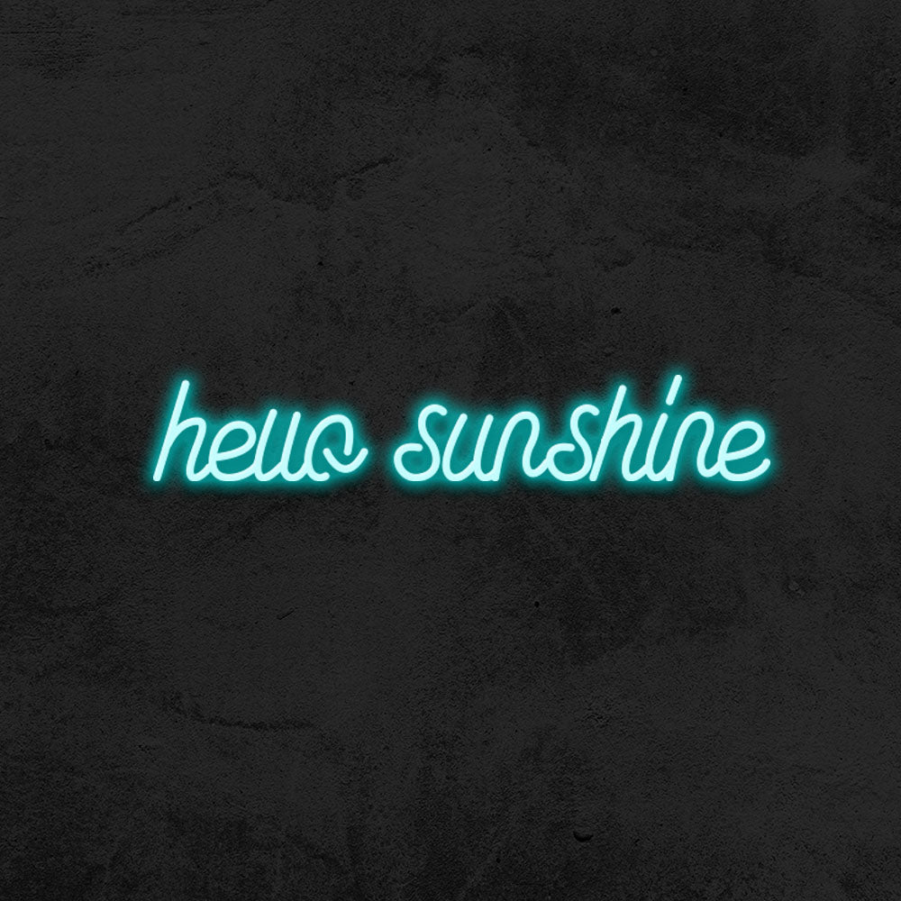 hello sunshine neon sign led bedroom mk neon