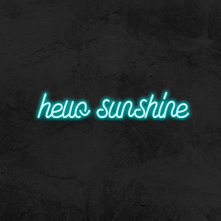 hello sunshine neon sign led bedroom mk neon