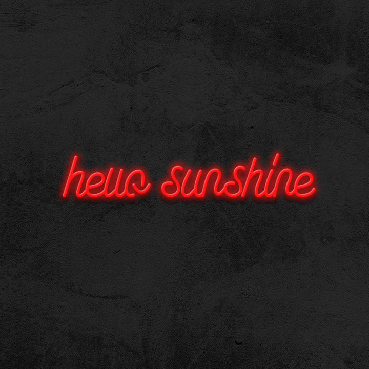 hello sunshine neon sign led bedroom mk neon