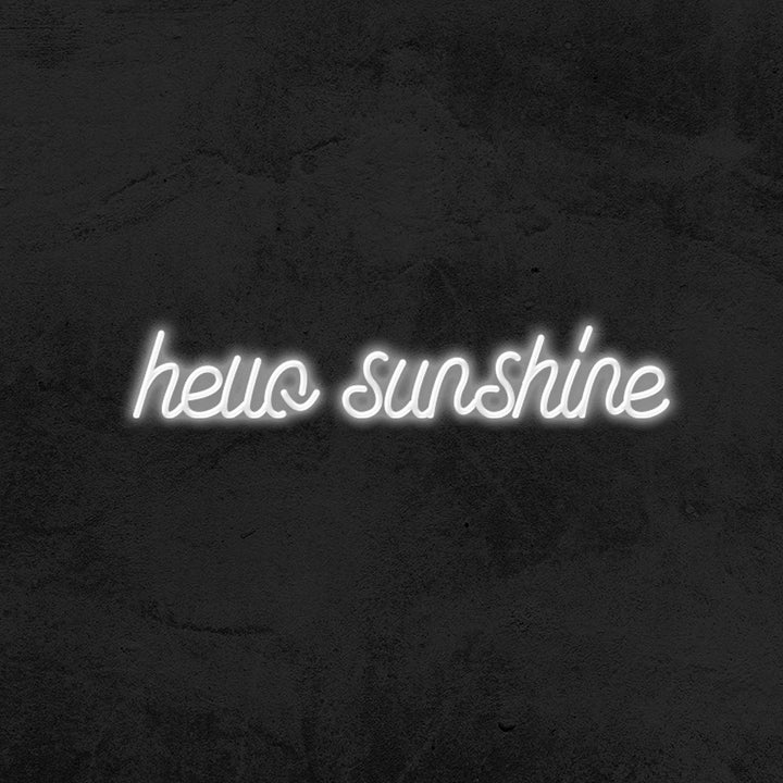 hello sunshine neon sign led bedroom mk neon