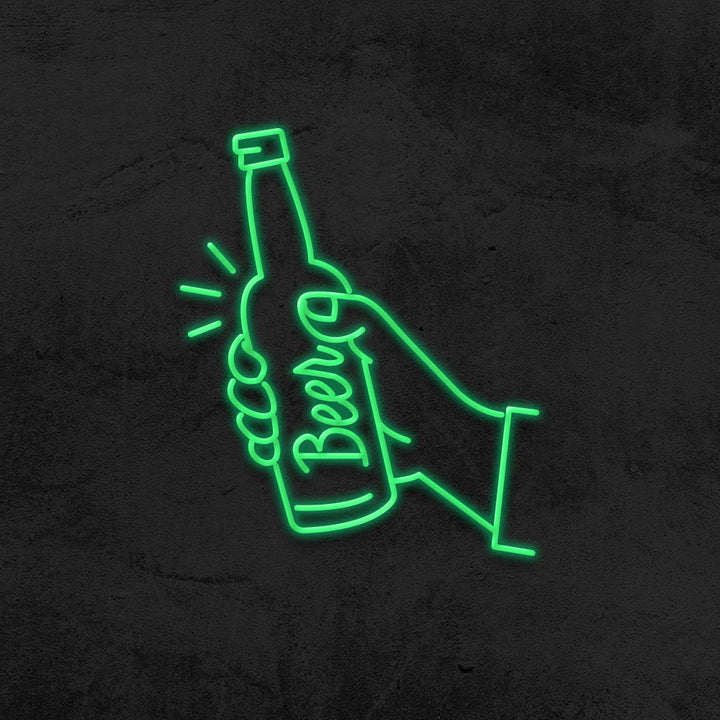 beer neon sign led mancave mk neon