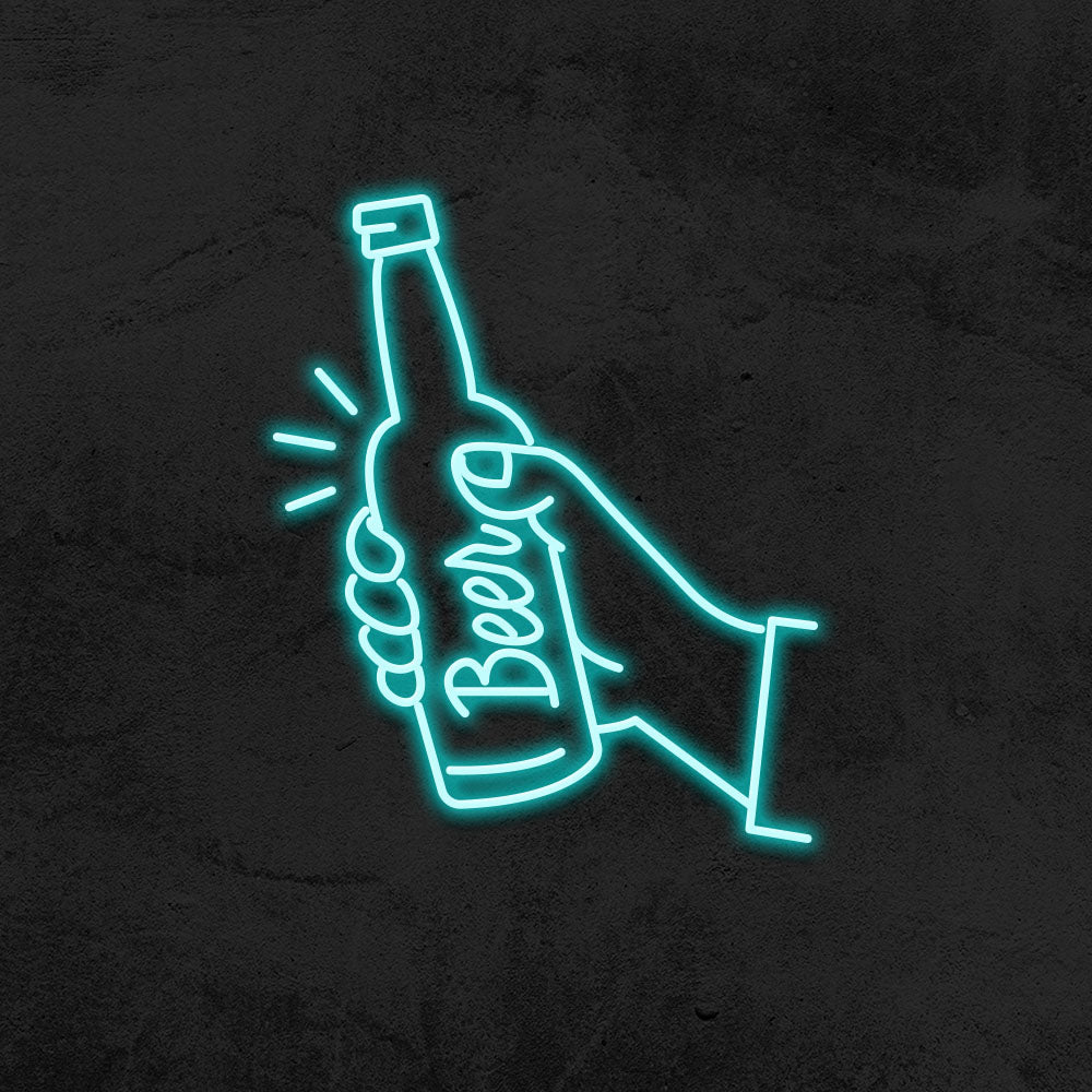 beer neon sign led mancave mk neon