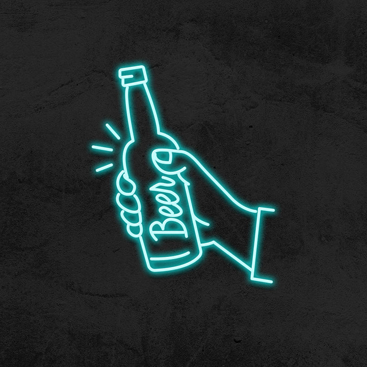 beer neon sign led mancave mk neon