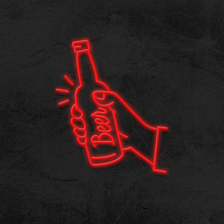 beer neon sign led mancave mk neon