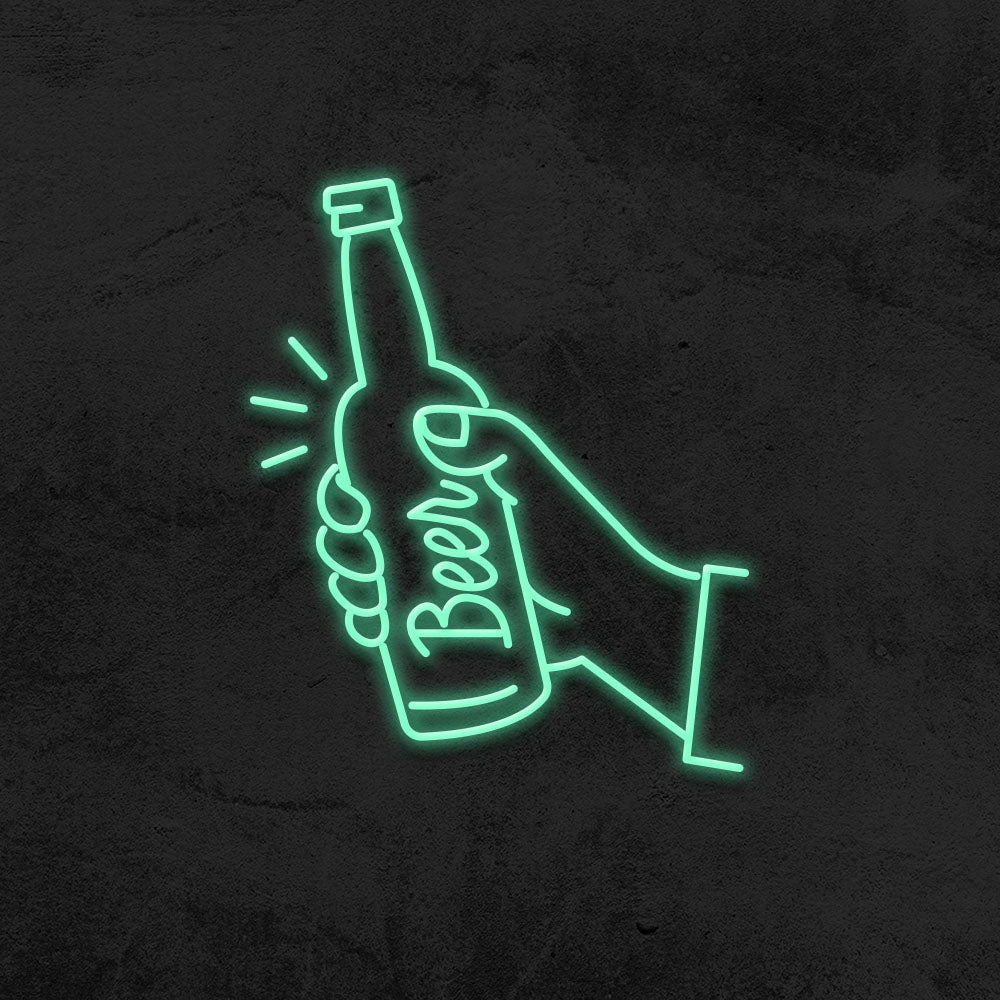 beer neon sign led mancave mk neon