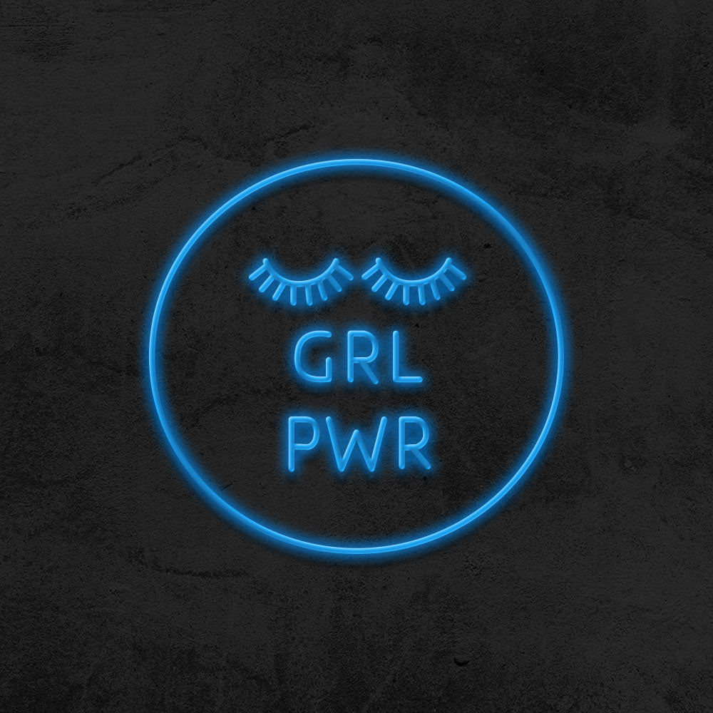 girl power neon sign led mk neon