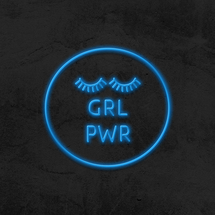 girl power neon sign led mk neon