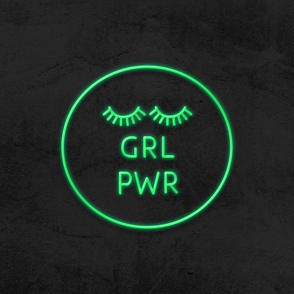 girl power neon sign led mk neon