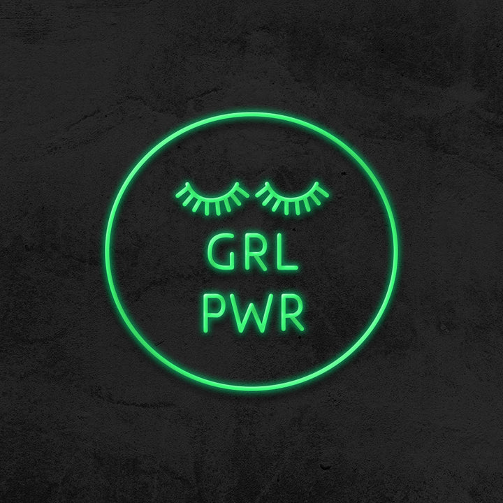 girl power neon sign led mk neon