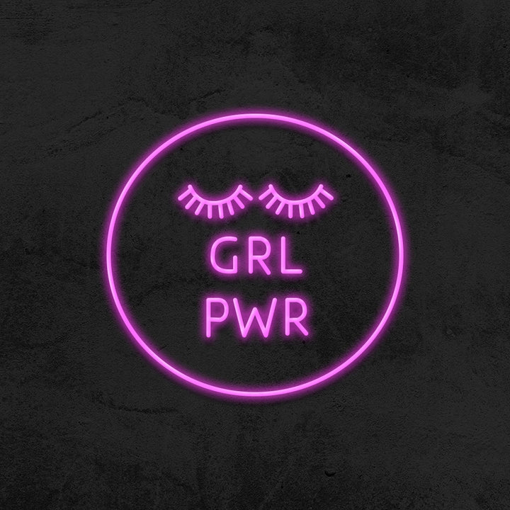 girl power neon sign led mk neon