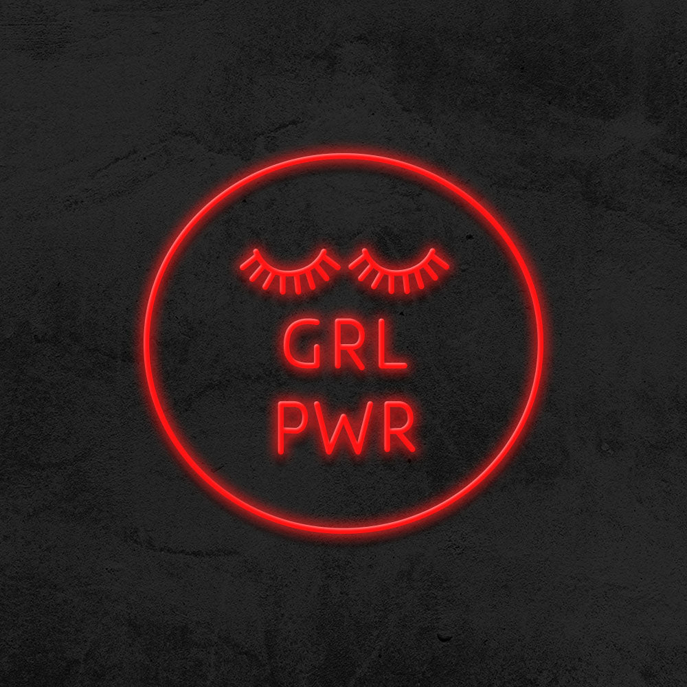 girl power neon sign led mk neon