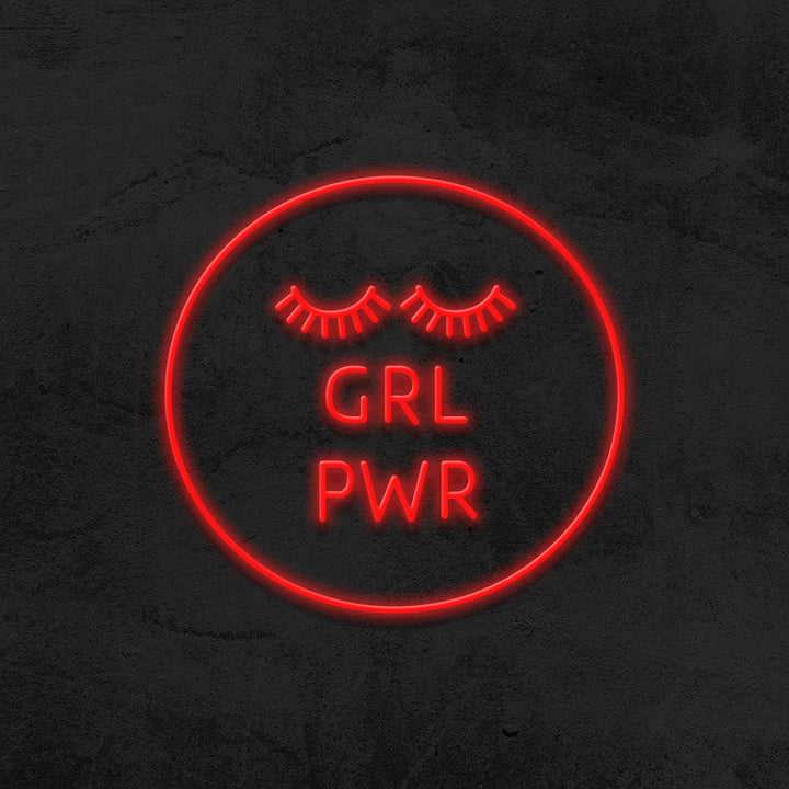 girl power neon sign led mk neon