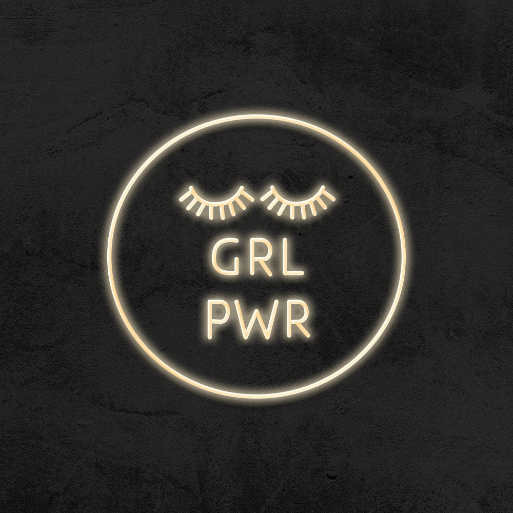 girl power neon sign led mk neon