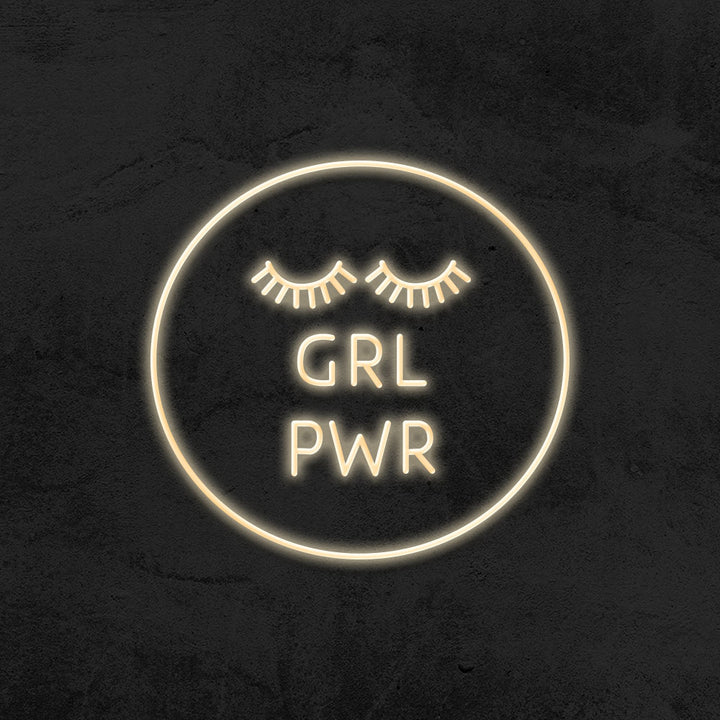 girl power neon sign led mk neon