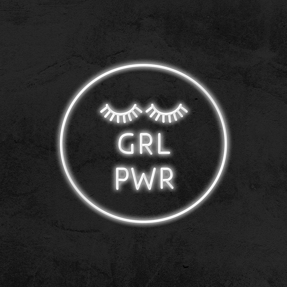 girl power neon sign led mk neon