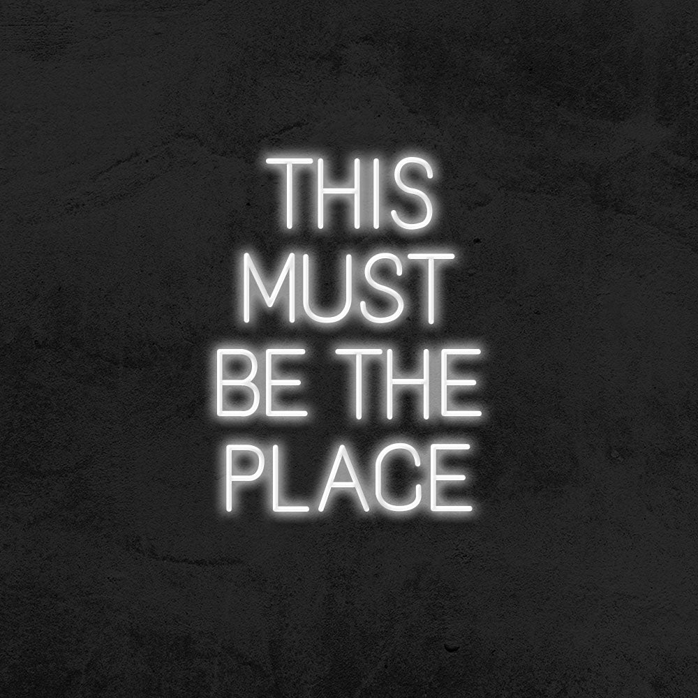 this must be the place neon sign led mk neon