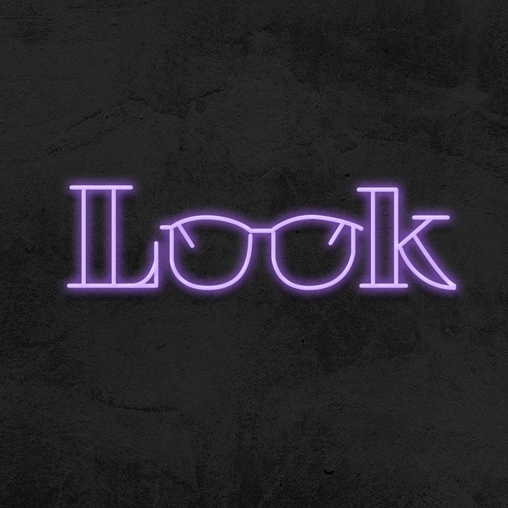 look neon sign led opticians mk neon