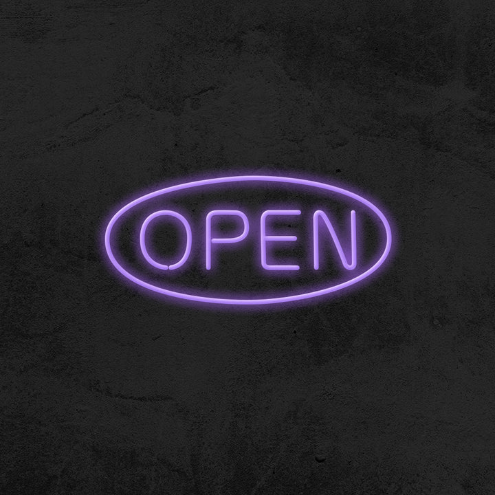 open neon sign LED shop mk neon