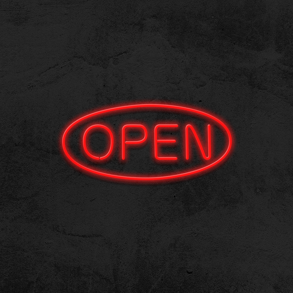 open neon sign LED shop mk neon