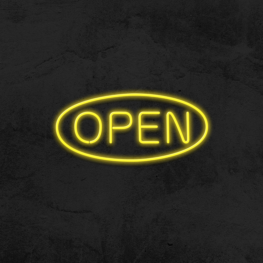 open neon sign LED shop mk neon