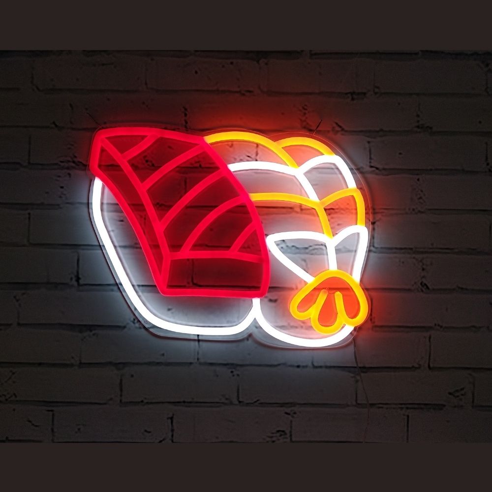 sushi neon sign led restaurant mk neon