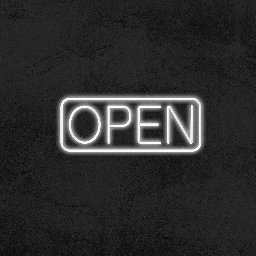 open neon sign LED shop mk neon