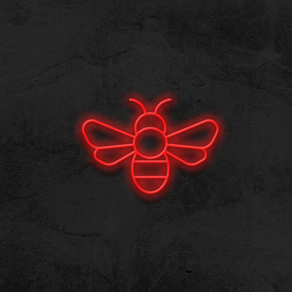 bee neon sign led home decor mk neon