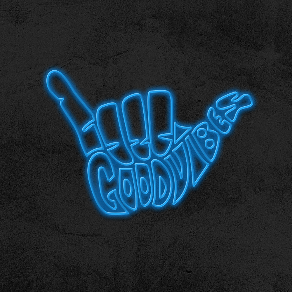 good vibes neon sign led mk neon