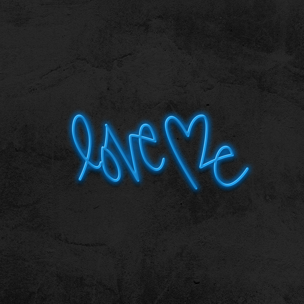 love me neon sign led bedroom mk neon