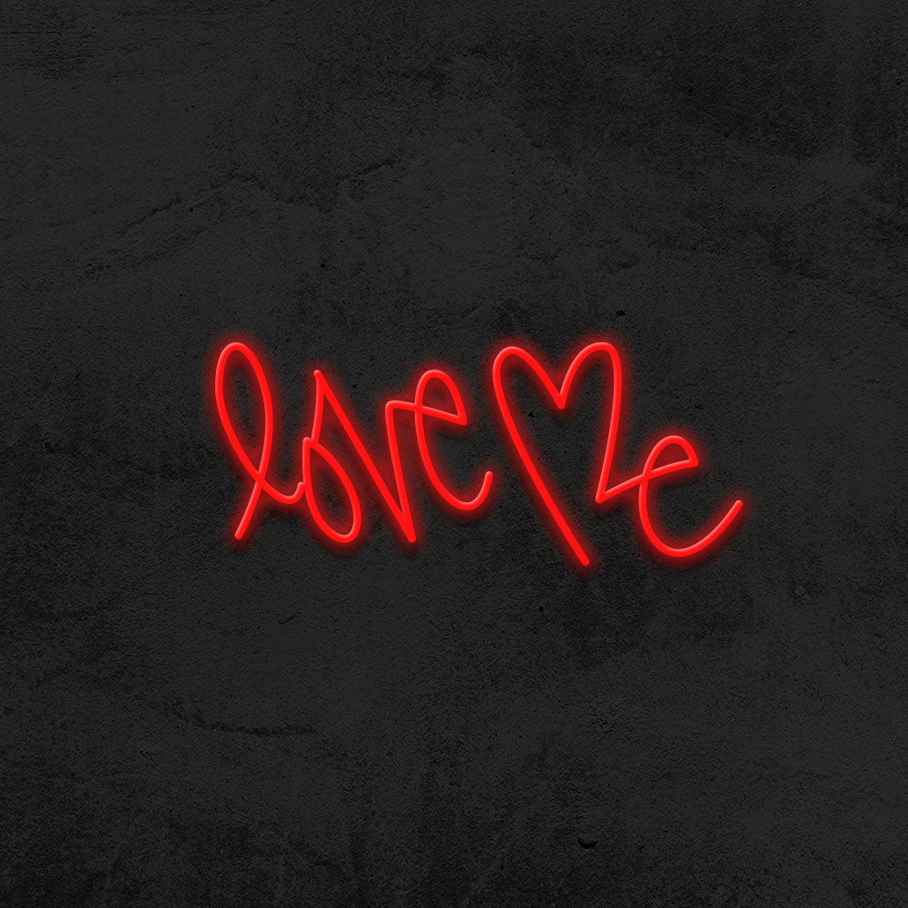 love me neon sign led bedroom mk neon