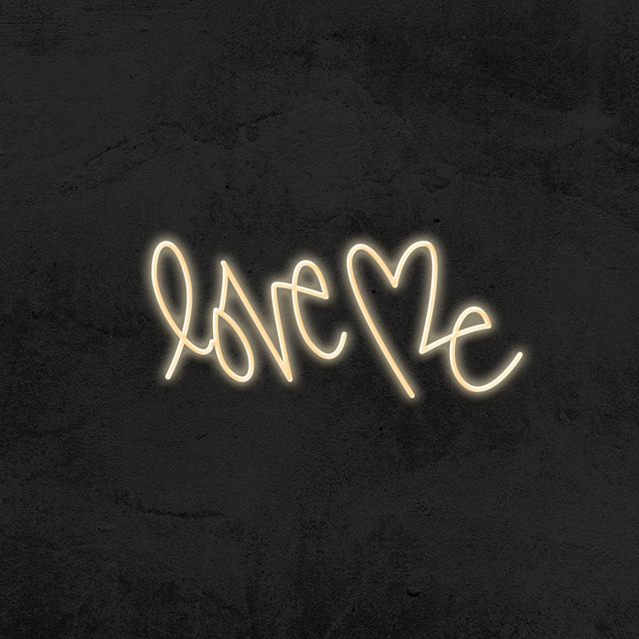 love me neon sign led bedroom mk neon