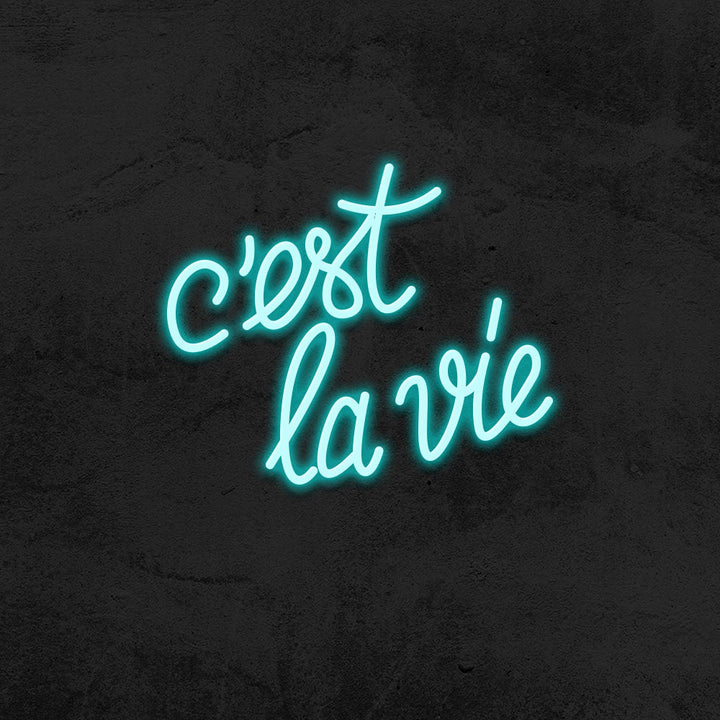 c'est la vie neon sign led mk neon