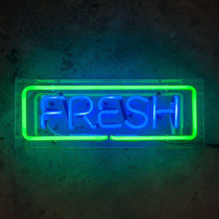 FRESH Neon Sign in Acrylic Box - MK Neon