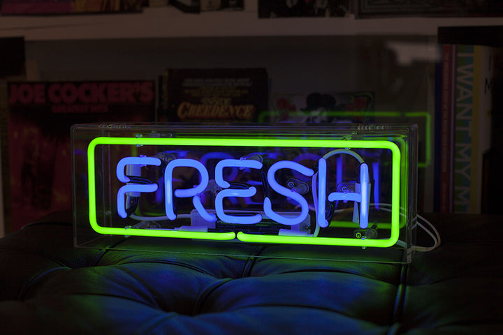 FRESH Neon Sign in Acrylic Box - MK Neon