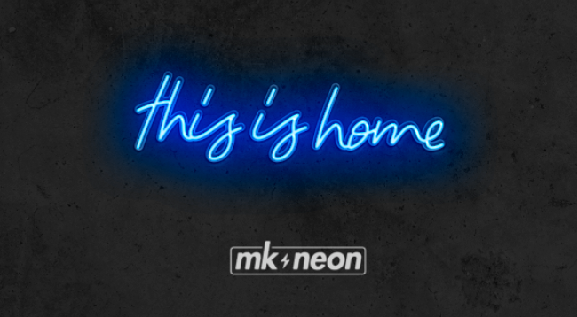 This is Home - Led Neon Sign - MK Neon