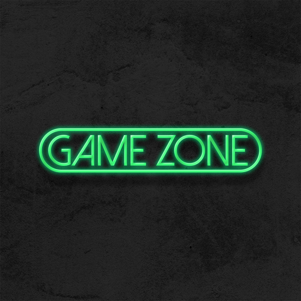 game zone neon sign game room deco mk neon